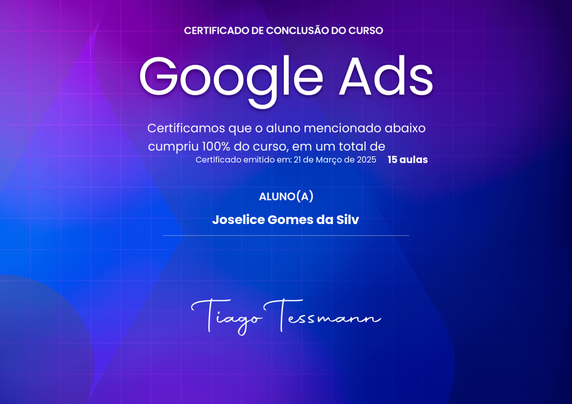 Certificado Google Ads — Estratégia